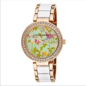 Laura Ashley Quartz Floral Dial White Watch